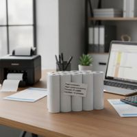 20 Rollos de Papel Contometro Termico Blanco 57x30mm 55g 57x30 para ticketera