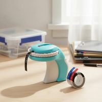 Rotuladora Etiquetadora de relieve con 3 rollos Rojo Azul Negro en español B90