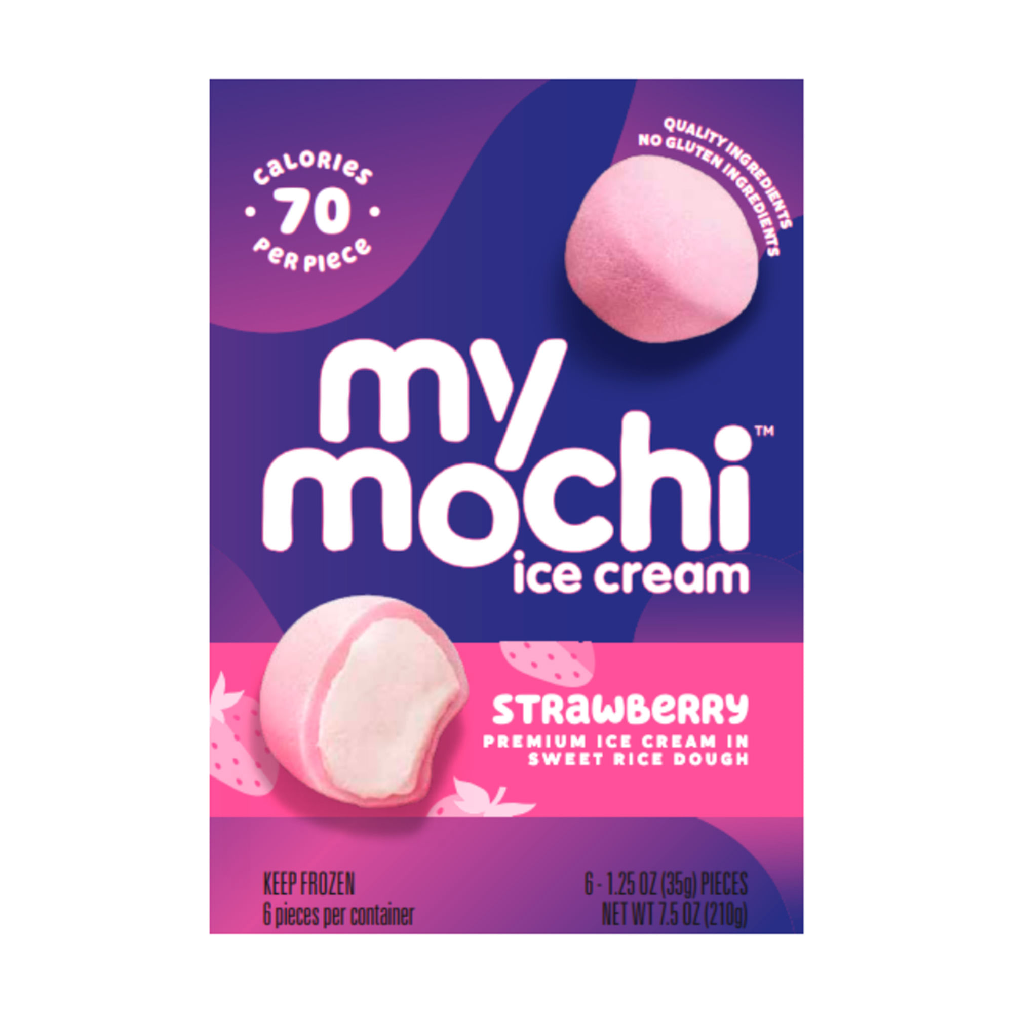 Helado MY MOCHI Sabor a Fresa Caja 6un