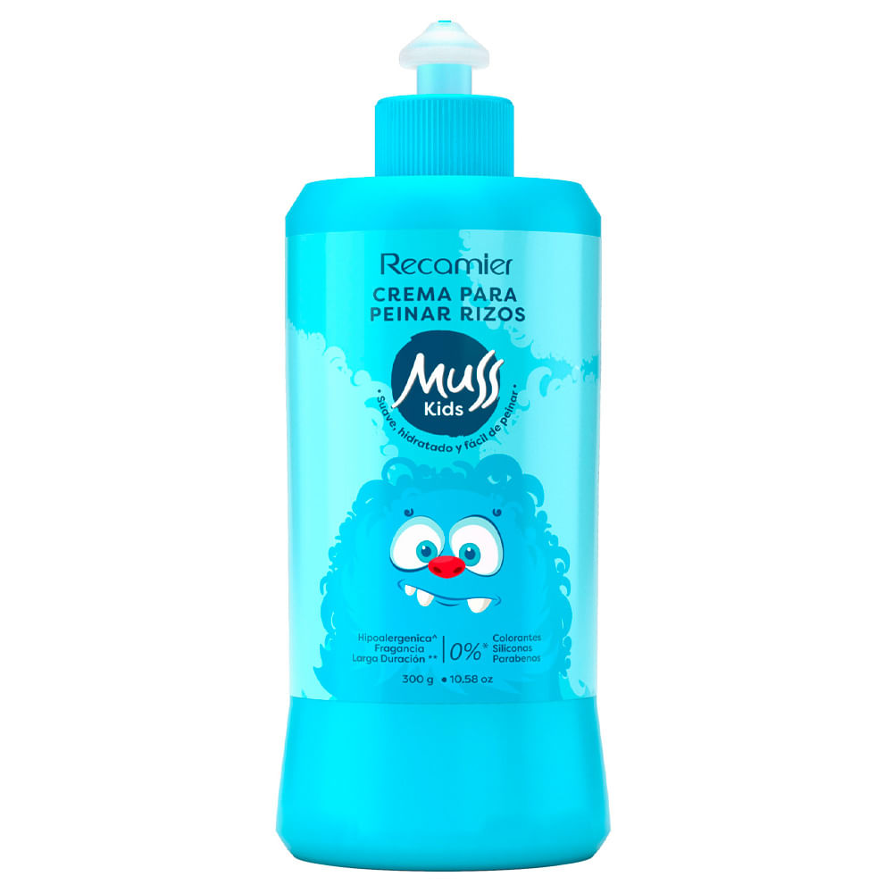 Crema de Peinar MUSS KIDS Rizos Botellas 300g