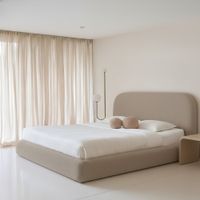 CAMA BOX TARIMA NUDEDE QUEEN MARRON