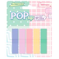Banderitas Adhesivas ARTESCO Pop-up Pastel Colores 150 Hojas