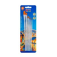 Pinceles ARTESCO con Mango de Madera Blíster 6un
