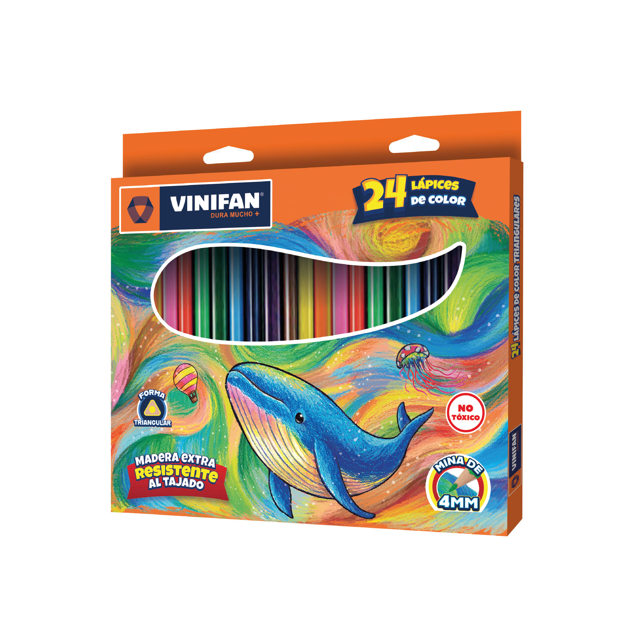 Colores Triangurales Largos VINIFAN Caja 24