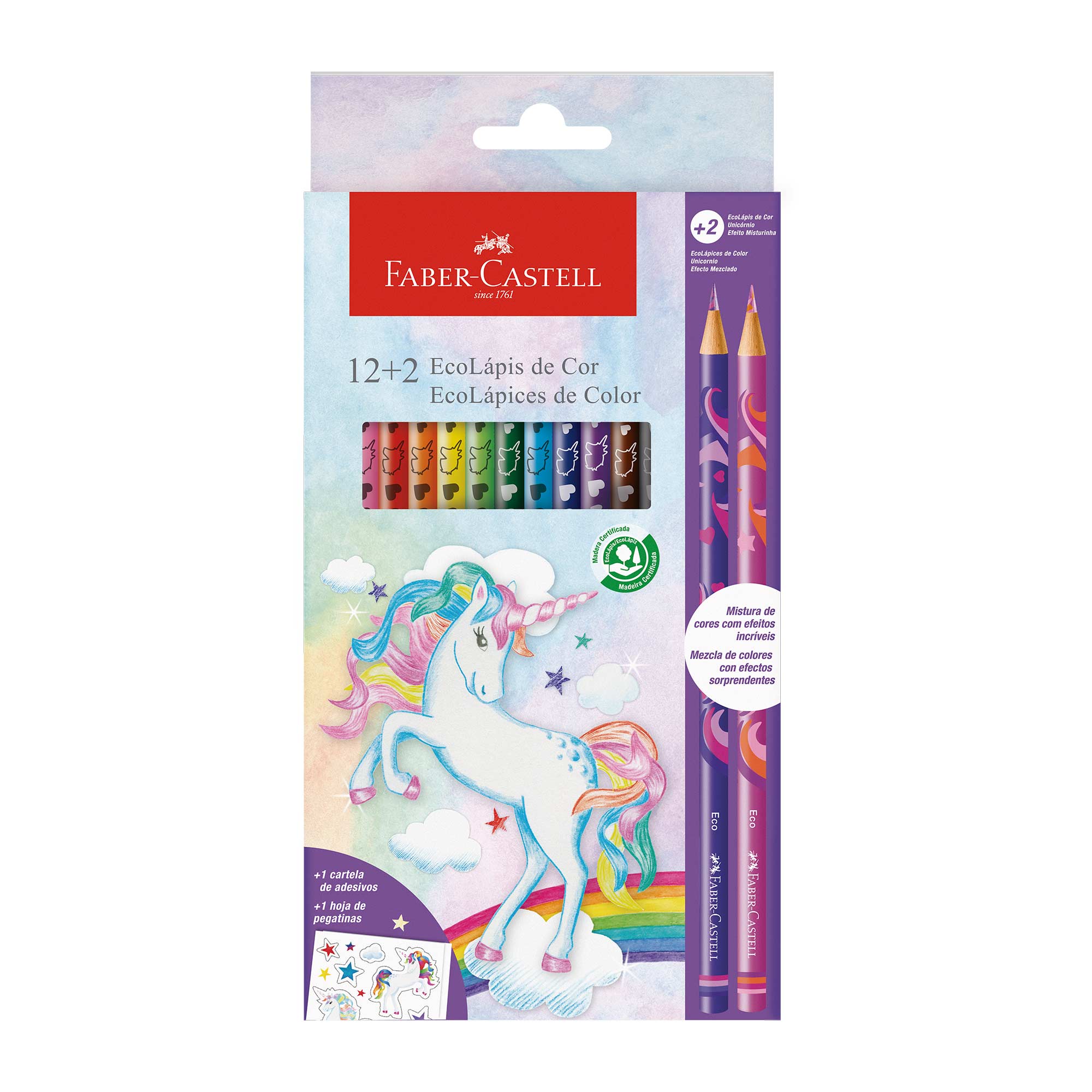 Colores Unicornio FABER CASTELL x12 + 2