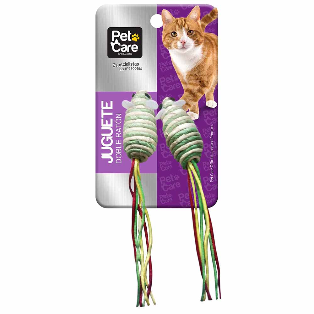 Juguete para Gatos PET CARE Doble Ratón