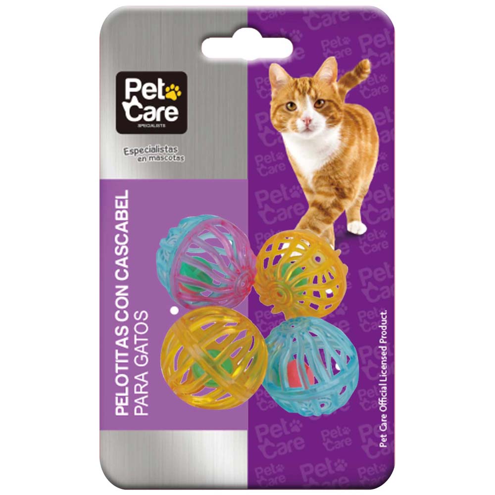 Pelotitas con Cascabel PET CARE para Gatos