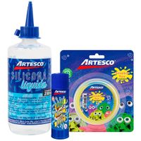 Pack Escolar ARTESCO Primaria Pegamentos + Limpiatipo Paquete 3un