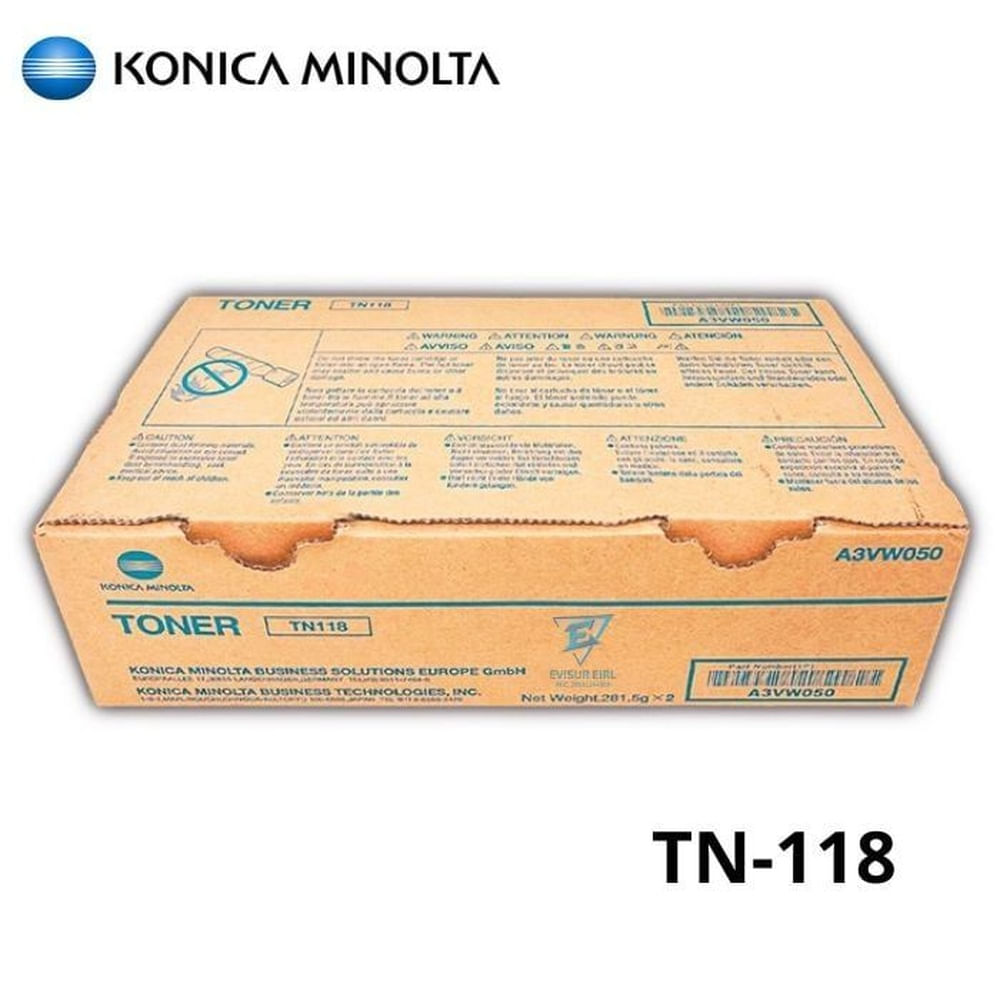 TONER KONICA MINOLTA TN-118 BIZHUB 215 NEGRO