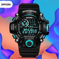 Reloj Digital Deportivo Hombre Pulsera Multifunción Aventura Genieka