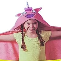 Disfraz Capa Rosado Mágica Unicornio Luz LED Día del Niño