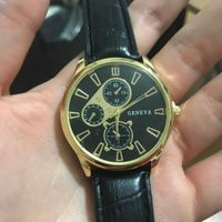 Reloj Pulsera Geneva Negro Retro Hombre Regalo Navidad Genieka
