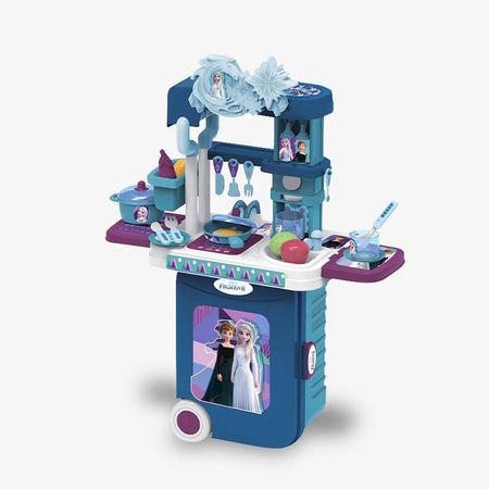 Juguete Set De Cocina y Maleta 3 En 1 Frozen EODS008-951M