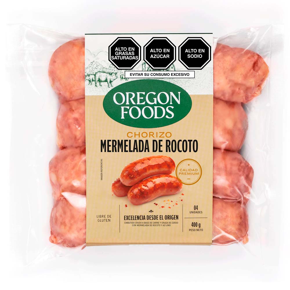 Chorizo Mermelada OREGON FOODS Paquete 400g