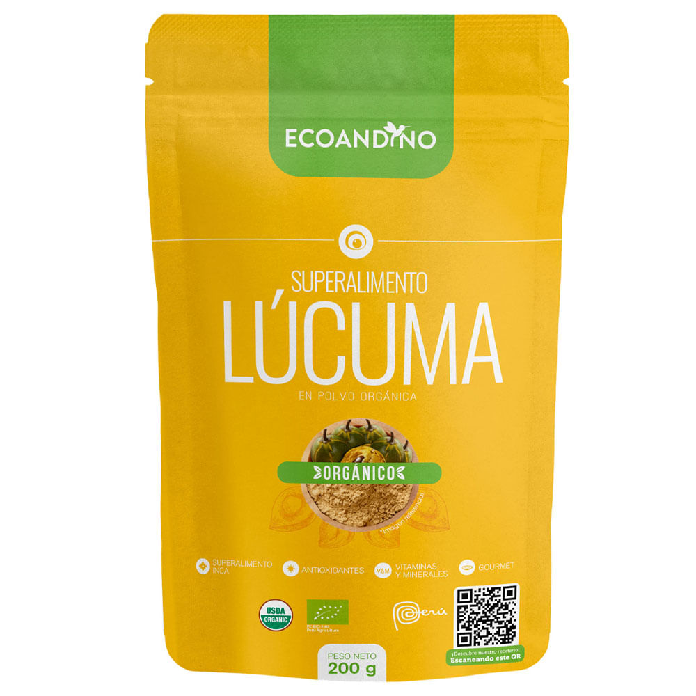 Lúcuma en Polvo Orgánica ECOANDINO Doypack 200g