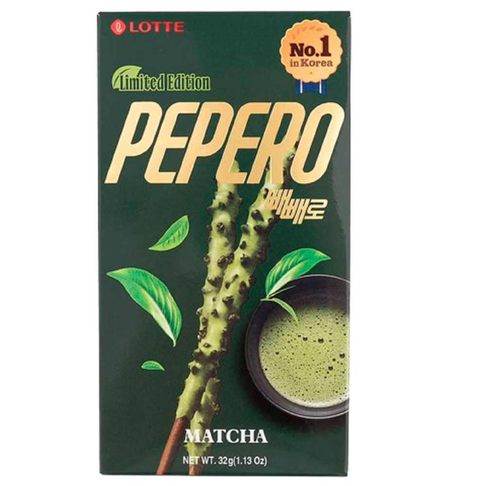 Pepero Matcha LOTTE Caja 32g