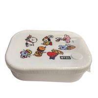 Tupper BT21 Silicona Personajes Completos Line Friends KPop Kawaii 770 ML