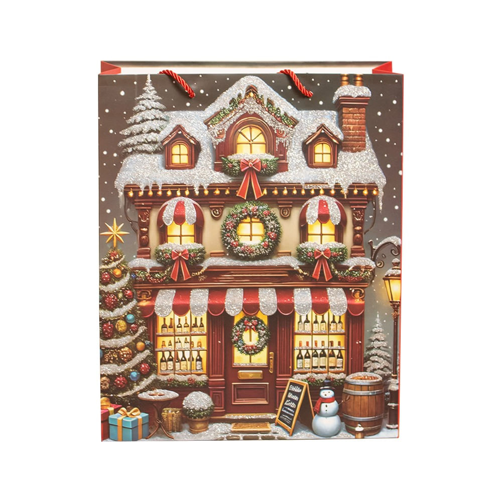 SETX6 BOLSAS NAVIDEÑAS 26CM SURTIDOS