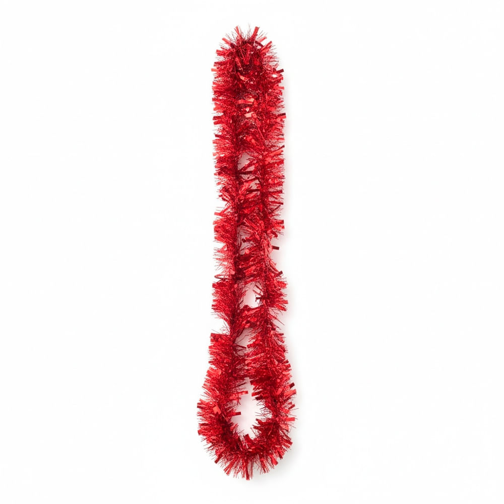 SETX6 GUIRNALDAS DE OROPEL ROJO