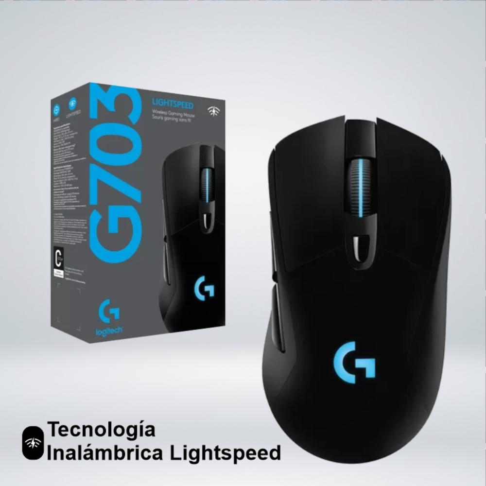 MOUSE GAMER LOGITECH G703 RGB WIRELESS SENSOR HERO