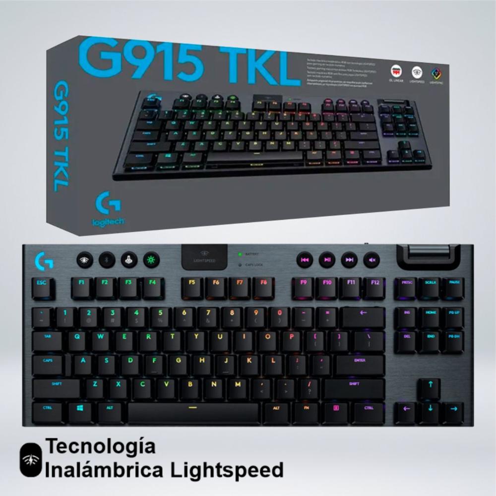 TECLADO G915 X LIGHTSPEED TKL RGB BLUETOOTH TECLAS PBT