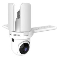 Foco Cámara WiFi SEISA Full HD 1080P con Luz LED Plegable 360° Visión Nocturna Color Audio IPC-YC314
