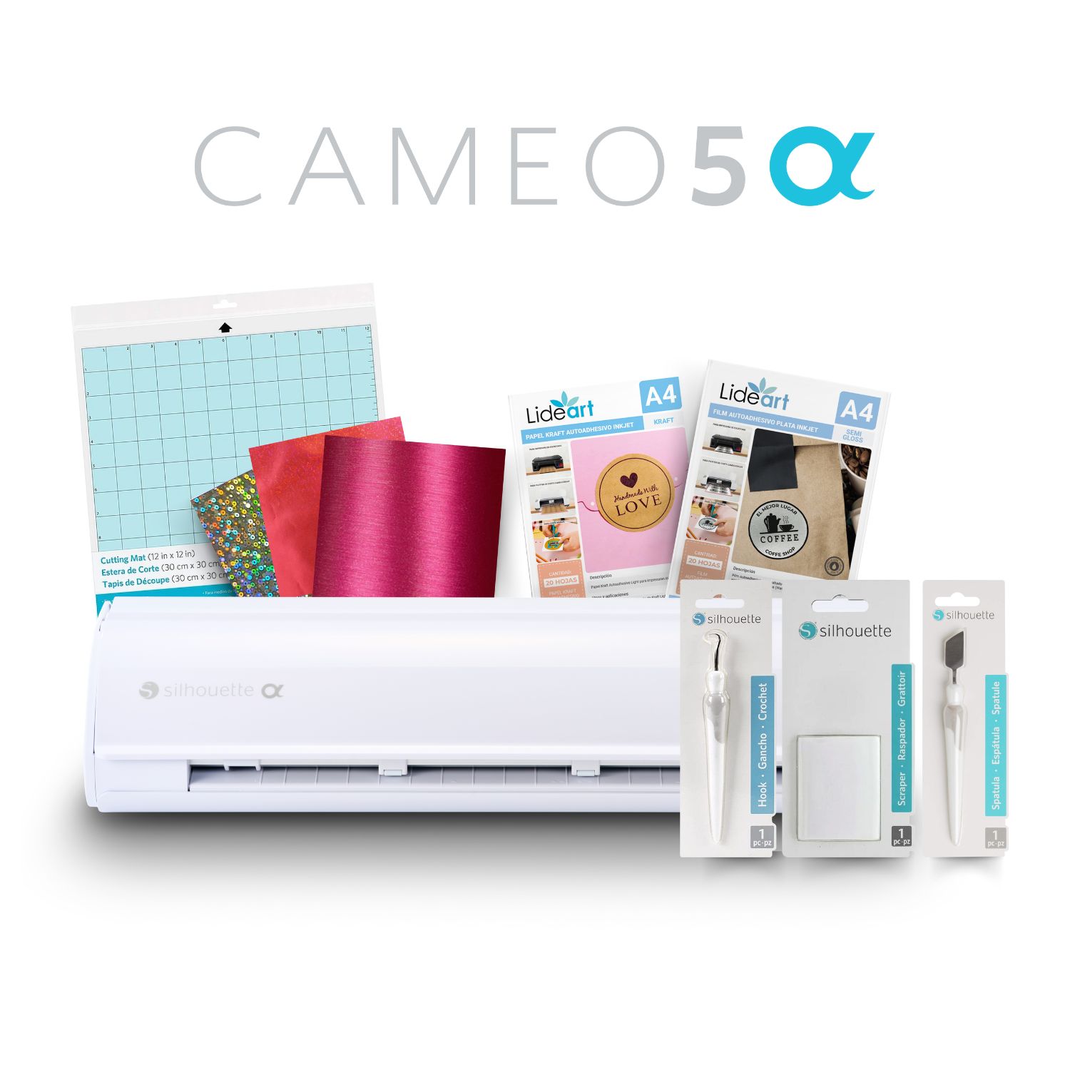 Kit Completo Emprende Silhouette Cameo 5 Alpha Blanco