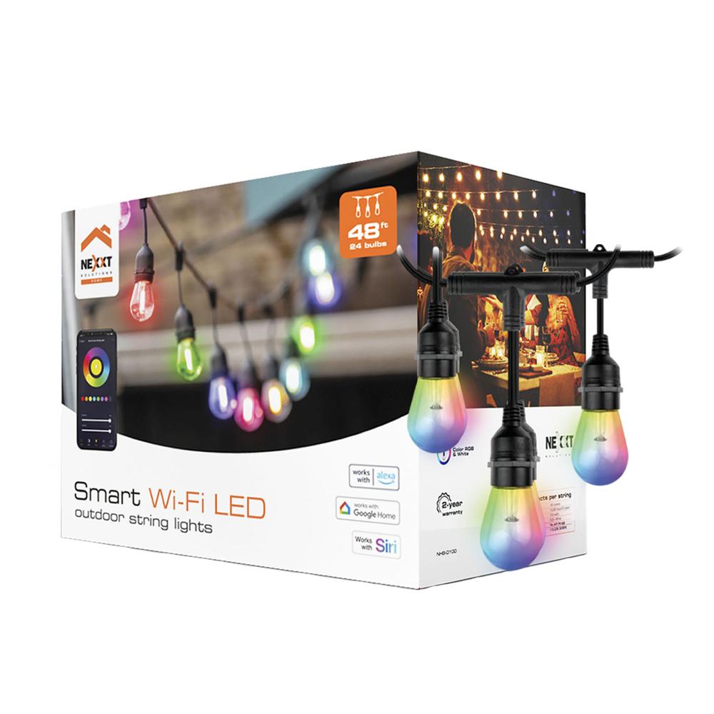 Guirnalda de luces Wifi NHB-O100 Nexxt Intesidad regulable 24 luces Color RGB Blanco