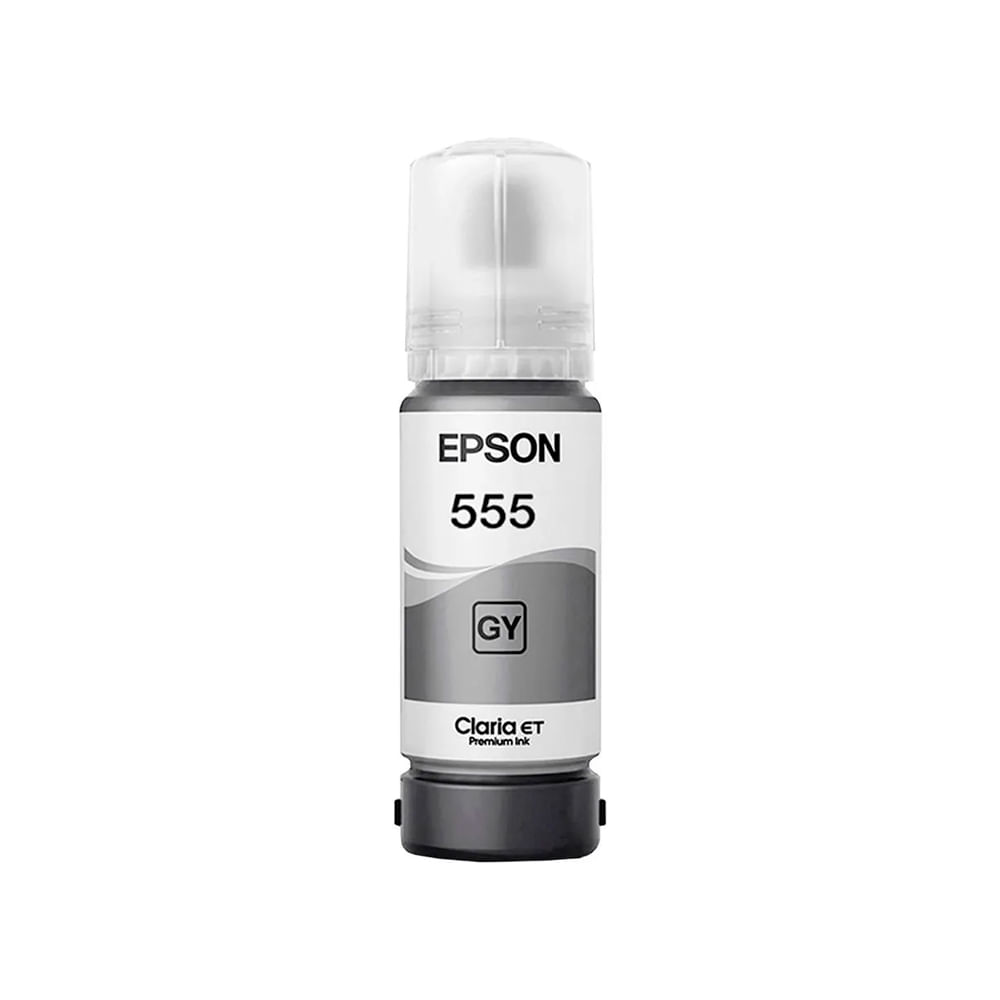 Tinta Epson 555 Gris para impresoras alto rendimiento y calidad profesional para impresión