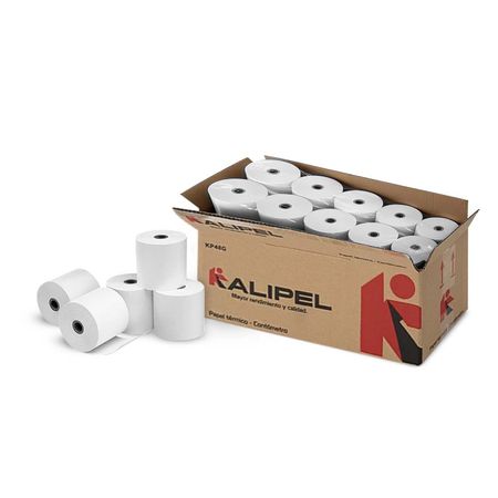 20 Rollos Papel Termico 55gr Contometro 80x80mm KALIPEL