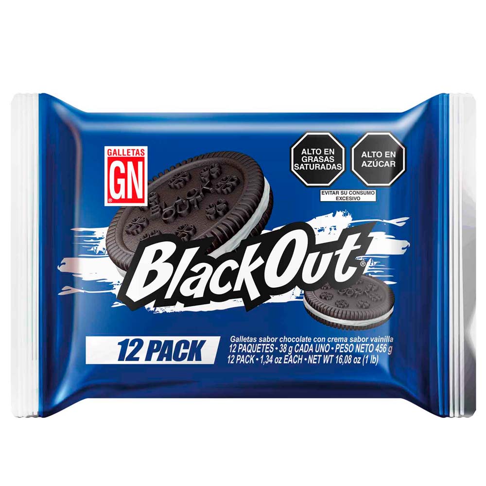 Galletas BLACK OUT GN Bolsa 12un