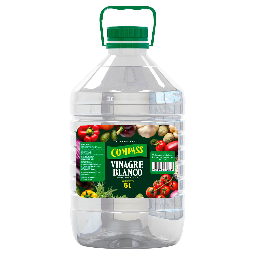 Vinagre Blanco COMPASS Galonera 5L