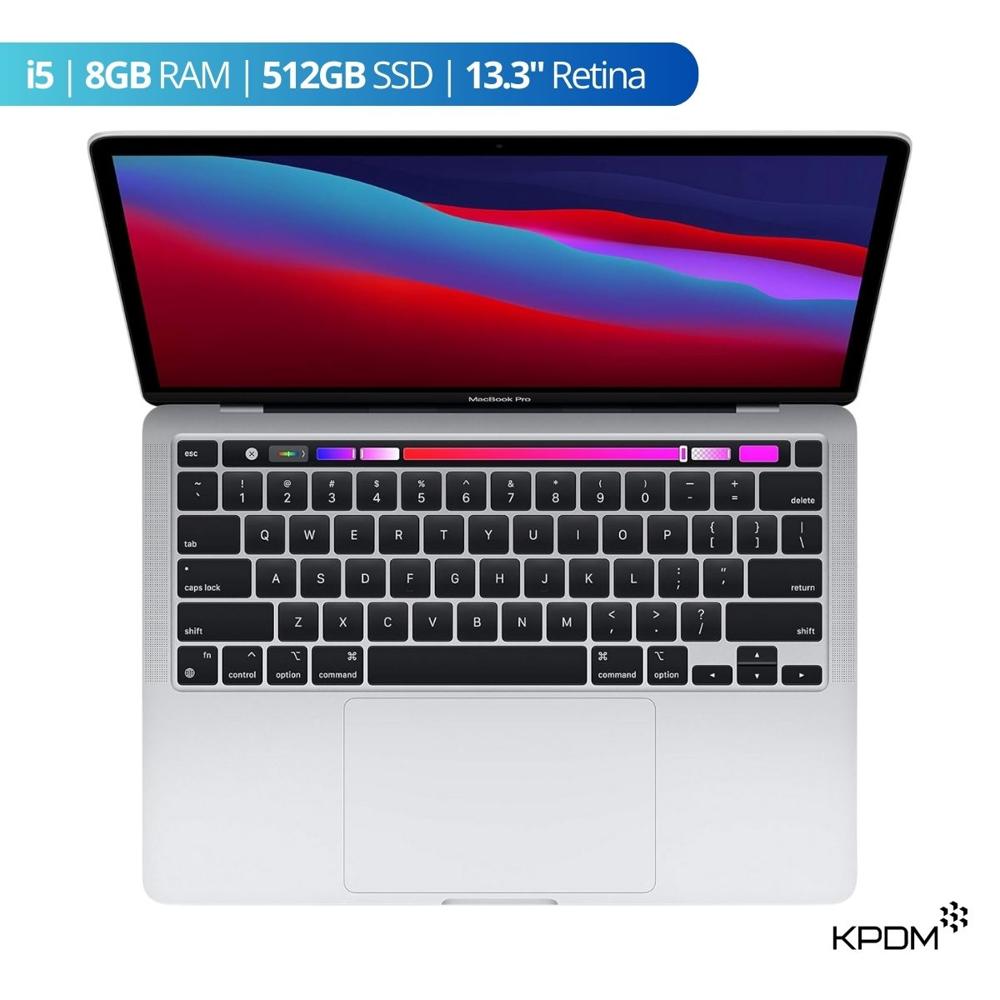 LAPTOP MACBOOK PRO 2019 TOUCH BAR i5 8GB 512GB 13.3"" PLATEADO GRADO A REACONDICIONADO