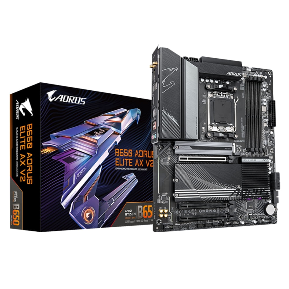 Placa Base Gigabyte B650 Aorus Elite AX V2 ATX DDR5 con Wifi 7 y Salida HDMI