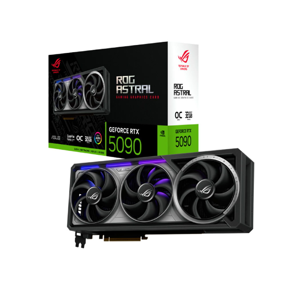 Tarjeta de Video ASUS ROG RTX 5090 32GB Alta Velocidad para Gaming Rendimiento Superior