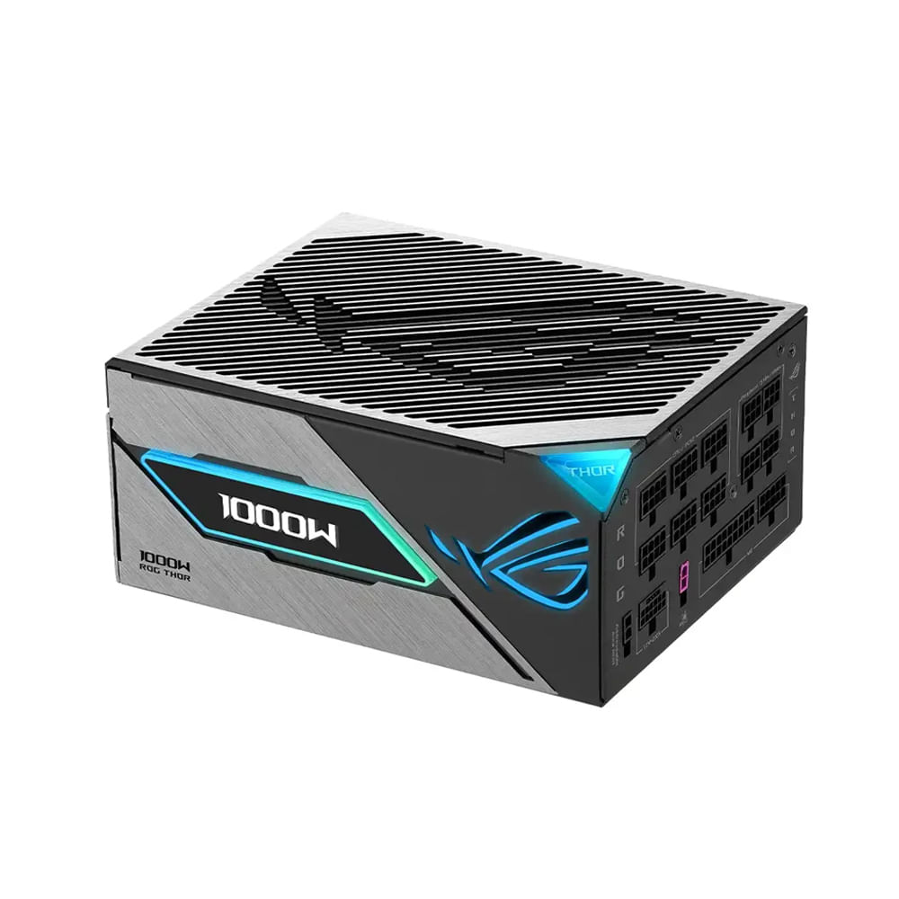 Fuente de Poder Asus ROG Thor 1000W ATX Modular 80 Plus Platinum para Gaming Eficiencia y Rendimi