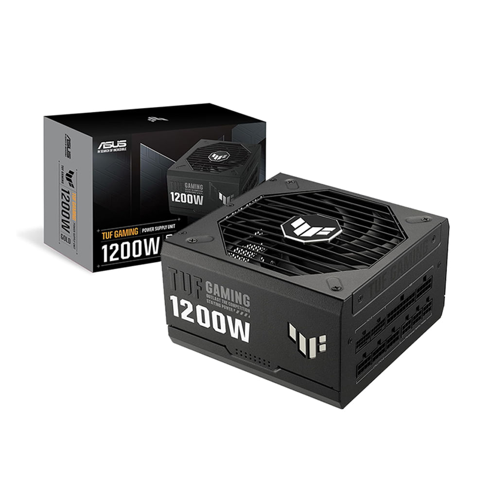 Fuente ASUS TUF Gaming 1200W ATX 12V certificación 80 PLUS Gold alta eficiencia y rendimiento gam