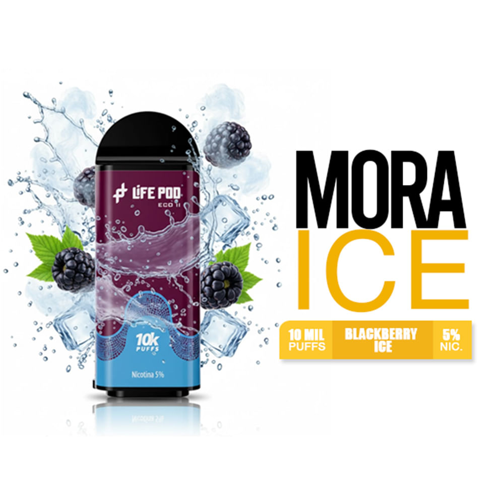 Cartucho Blackberry Ice - Life Pod 10k Puffs