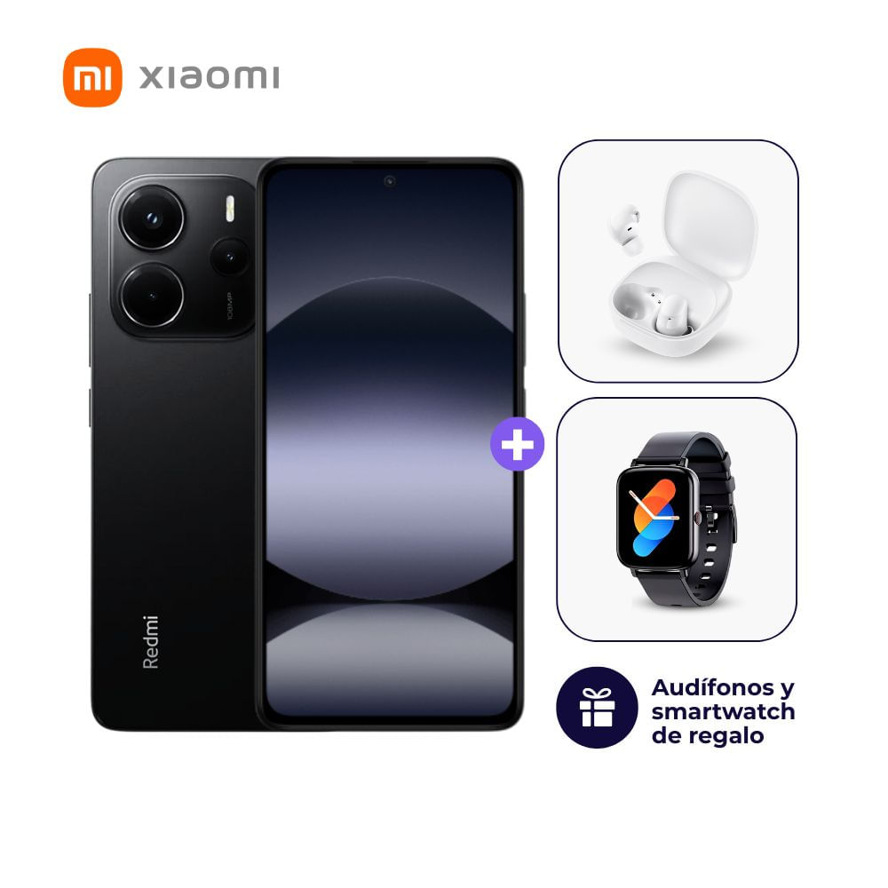 Xiaomi Redmi Note 14 4G 128GB 6GB Negro medianoche - Smartwatch y Audífonos