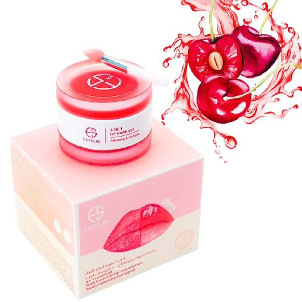 Mascarilla Labial 3 en 1 Balsamo Cereza