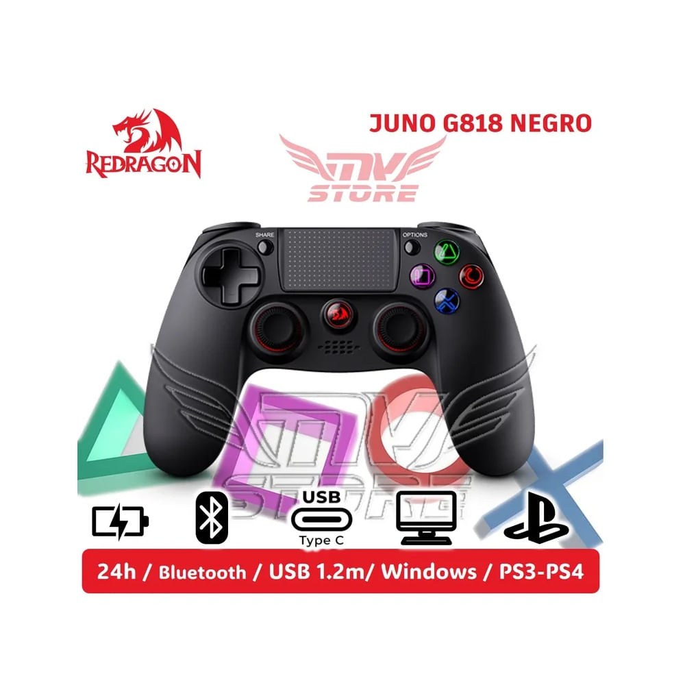 Mando Inalambrico Juno G818 PC PS4 Bluetooth Recargable