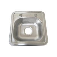Lp-3838 Lavadero Premium P Acero Inox Cr 38X38X18 Cm Fratelli