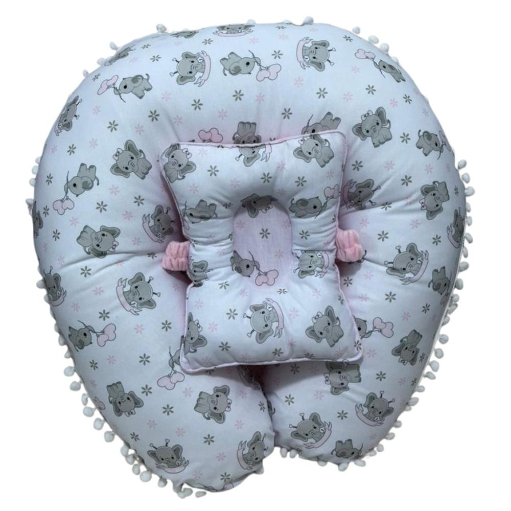 COJIN  ALMOHADA DE LACTANCIA CON ALMOHADA 60X60 CON FORRO TELA PREMIUM ROSA