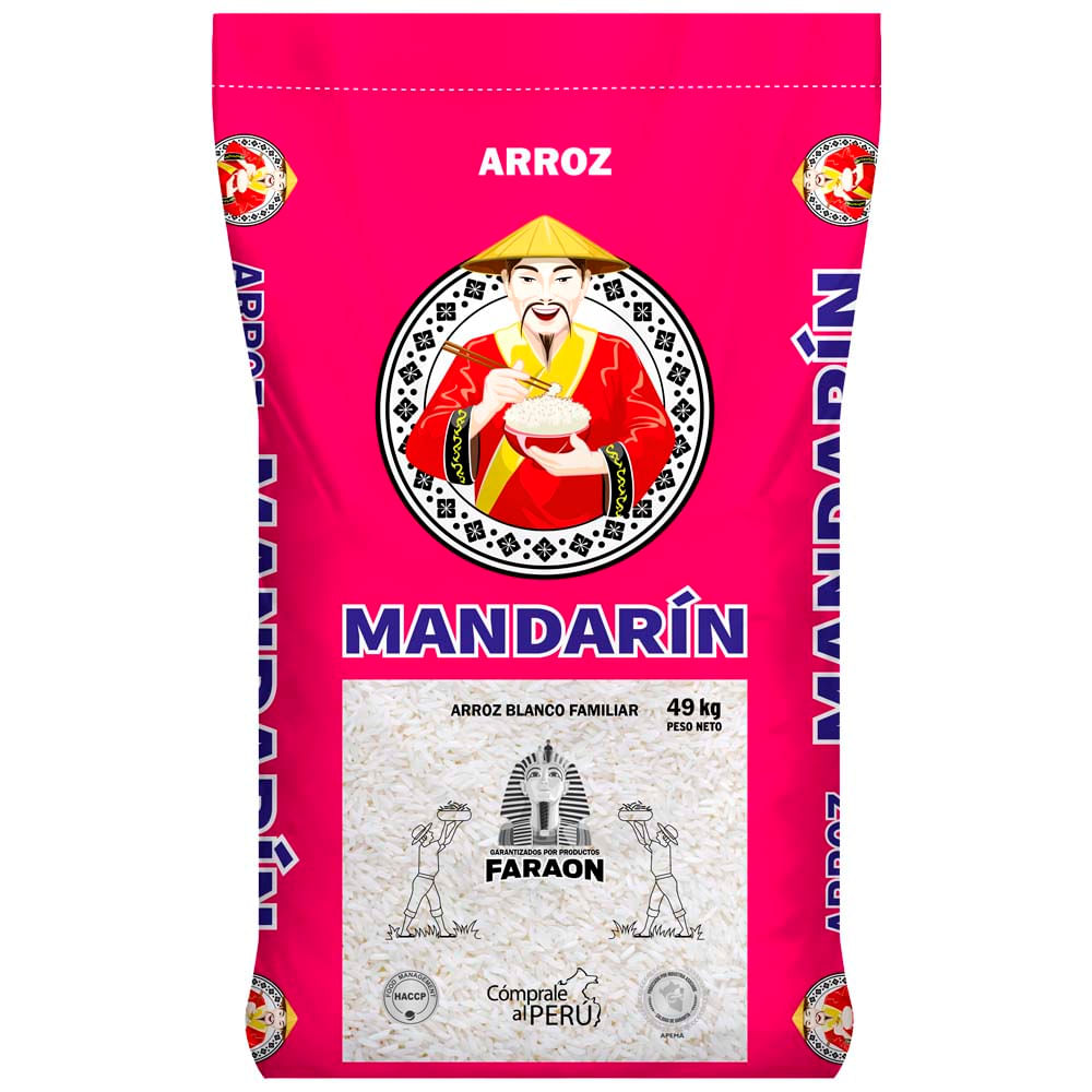 Arroz Familiar Nir Fucsia MANDARIN Saco 49Kg