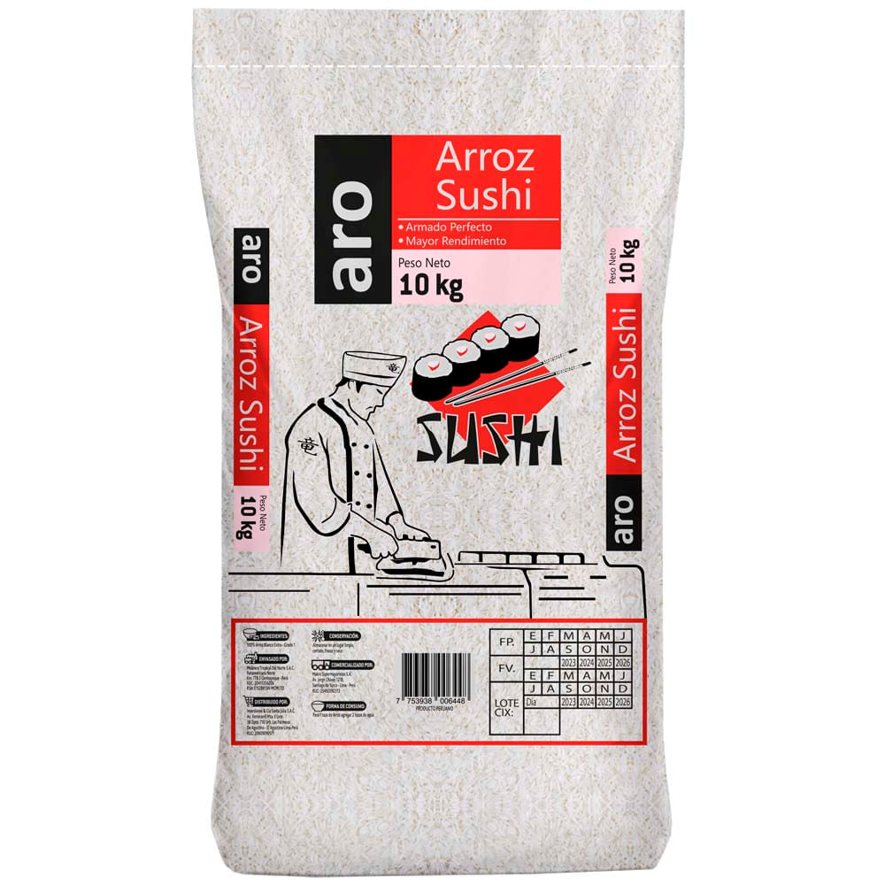 Arroz Sushi ARO Bolsa 10Kg