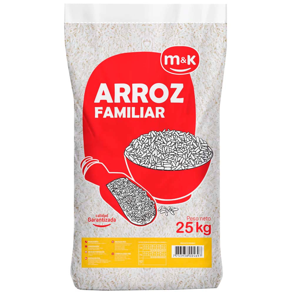 Arroz Familiar M&K 25Kg