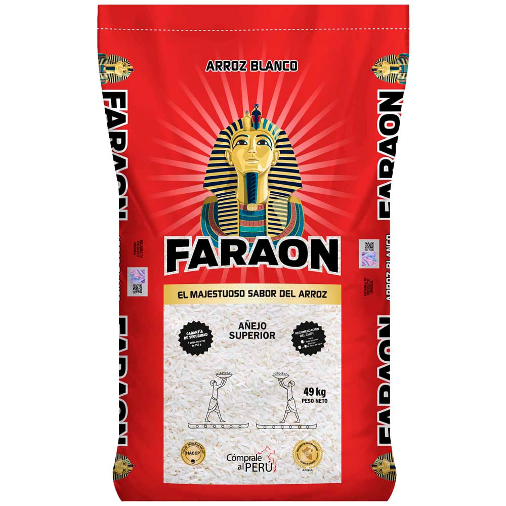 Arroz Superior Añejo Rojo FARAON 49Kg