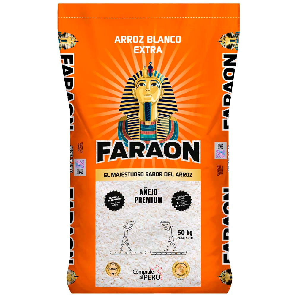 Arroz Extra Añejo FARAÓN Saco 50Kg