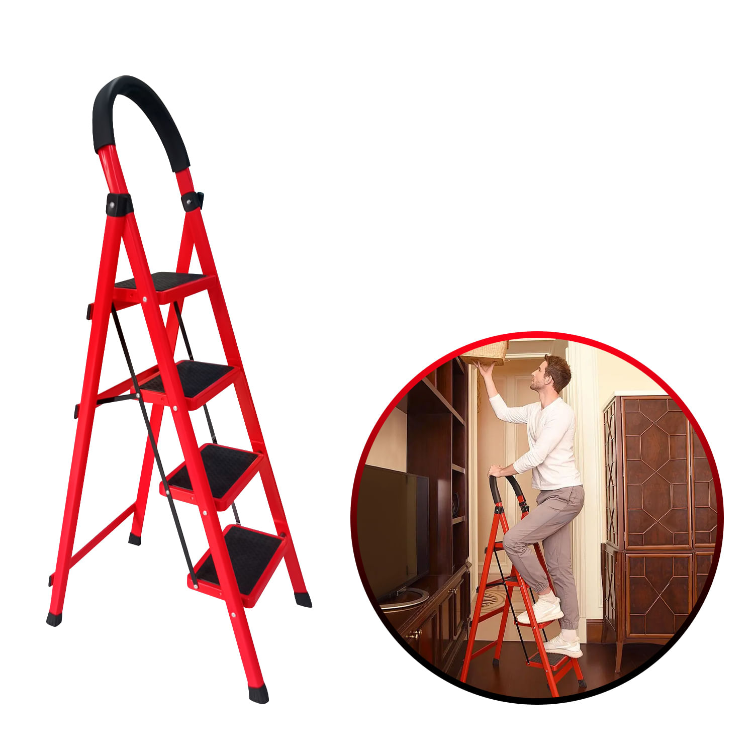 Escalera Plegable 4 Escalones