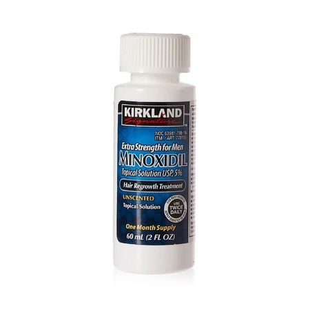 Minoxidil Liquido Kirkland 5% Tratamiento para Barba Cabello y Cejas